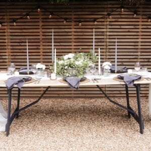 The W Collection Folding Trestle Tables for weddings and events