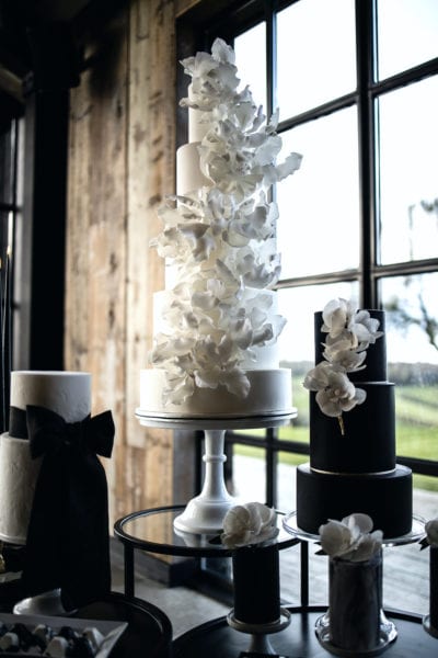 Intricate cake decoration