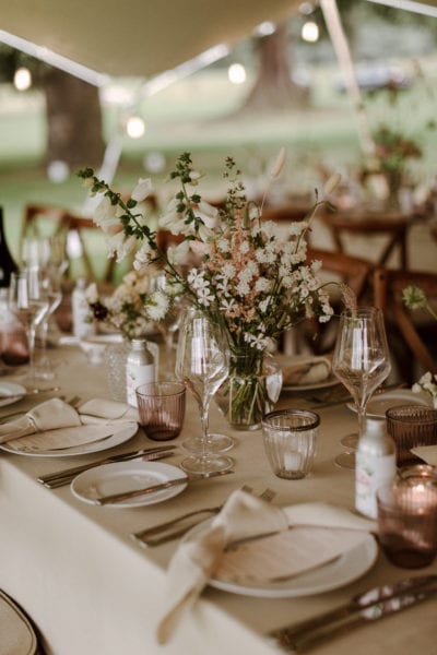 Wedding table details