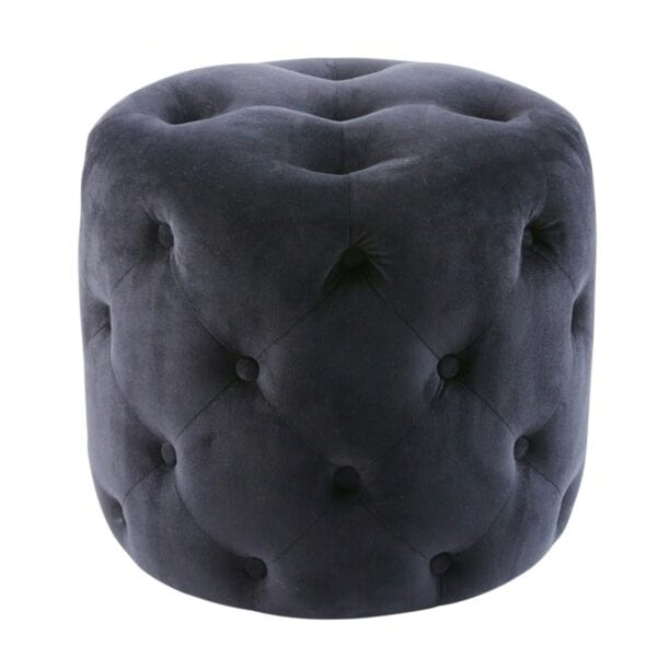 Midnight Velvet Pouffe to hire for weddings and events
